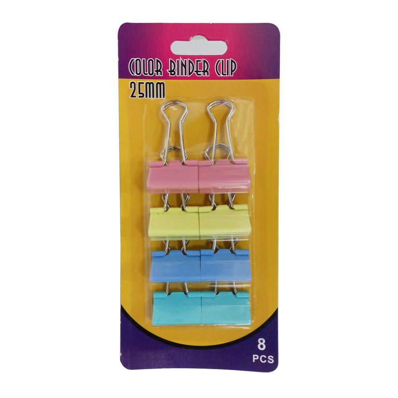 John Shen Binder Clip-8 Colores Med - Farmacias Arrocha