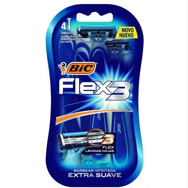 Bic Rasuradora Flex 3 Bl 4 - Farmacias Arrocha