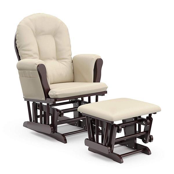 Pecora Rocking Chair Espresso Wi Beige Cushion - Farmacias Arrocha