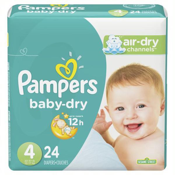 Pampers Baby Dry Talla 4 24 Un - Farmacias Arrocha