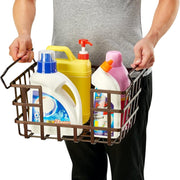 Seville Classics 2 Pk Iron Slat Stacking Nesting Basket - Farmacias Arrocha