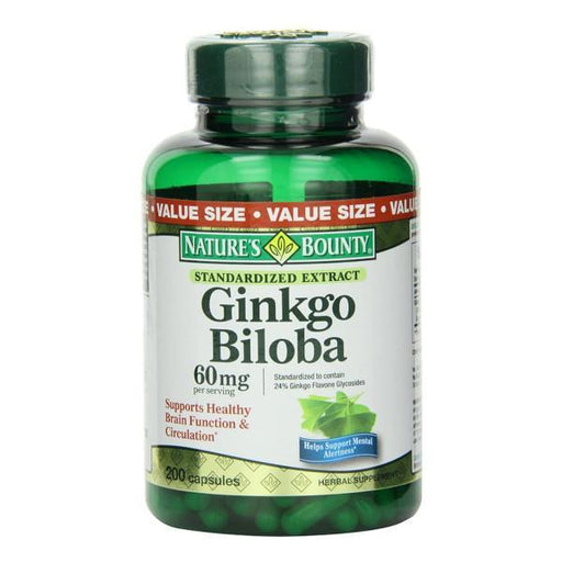 Nature's Bounty Ginko Biloba 60mg Cap - Farmacias Arrocha