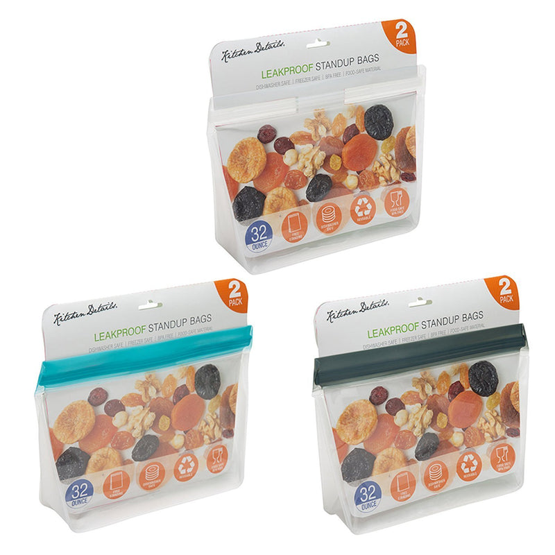 Kitchen Details Bolsa Reusables Para Snacks 2Pzs. - Farmacias Arrocha