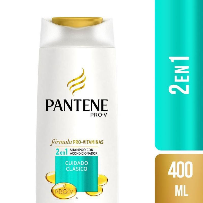 Pantene Shampoo 2 En 1 Cuidado Clasico 400Ml - Farmacias Arrocha