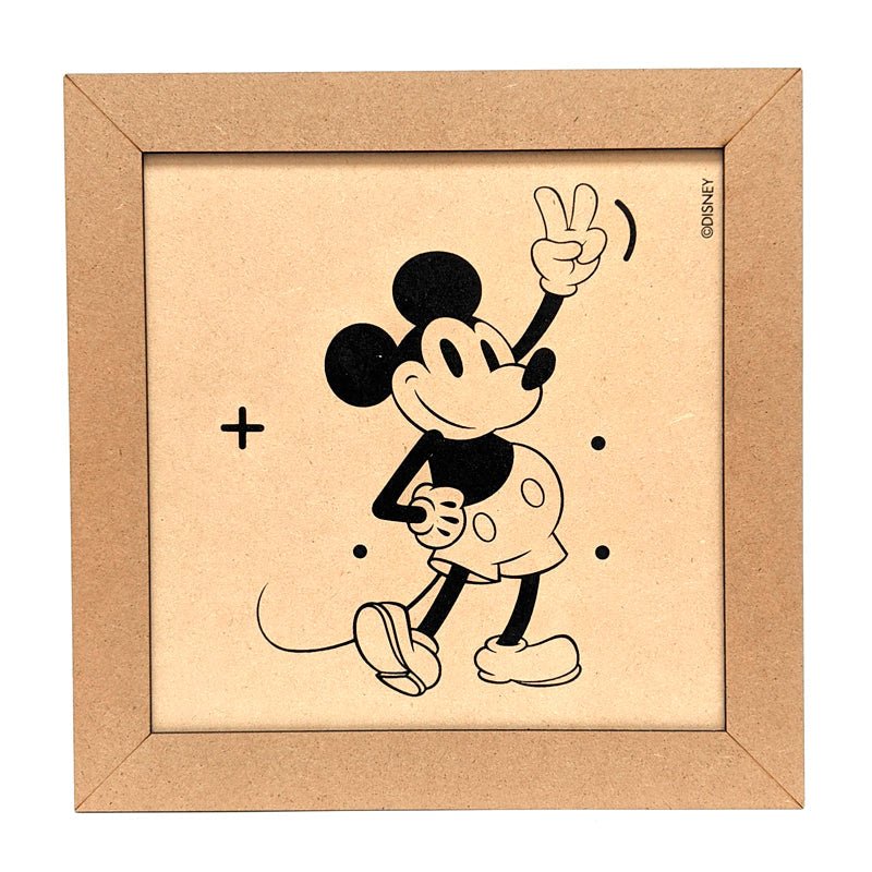 Fun Craft Cuadro De Madera Para Pintar Mickey & Minnie - Farmacias Arrocha
