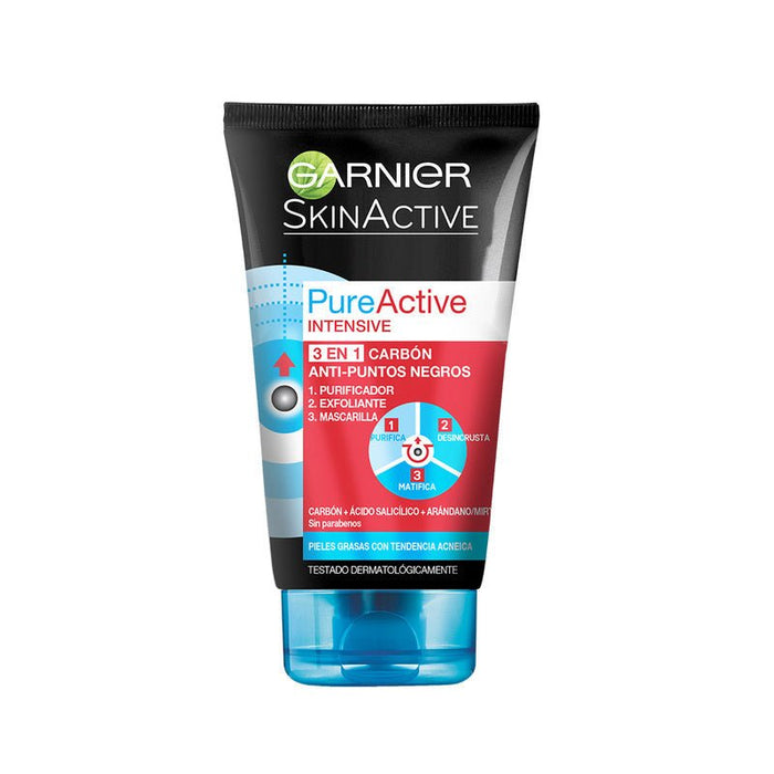 Garnier Pure Active Gel 3 en 1 Anti Puntos Negros - Farmacias Arrocha