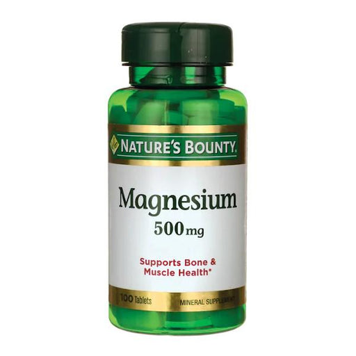 Nature's Bounty Magnesium 500 Mg De 100 Tabletas - Farmacias Arrocha