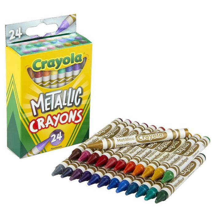 Crayola Crayon 24Ct Metallic - Farmacias Arrocha
