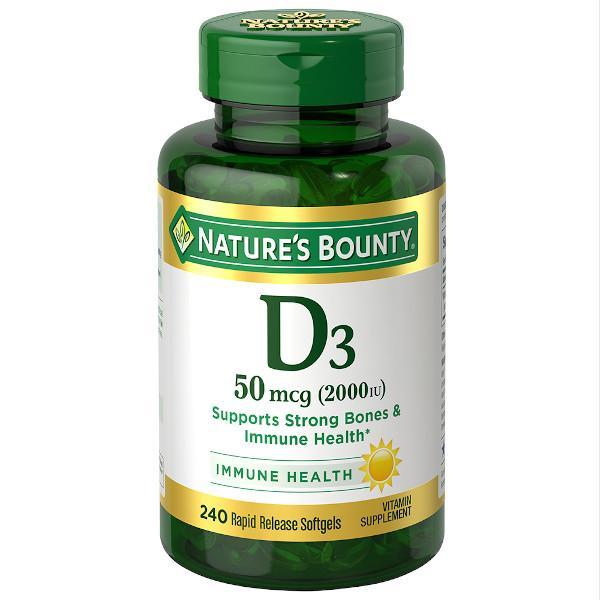 Nature's Bounty Super Strenght D3 2000 200 Softgels - Farmacias Arrocha