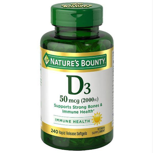 Nature's Bounty Super Strenght D3 2000 200 Softgels - Farmacias Arrocha