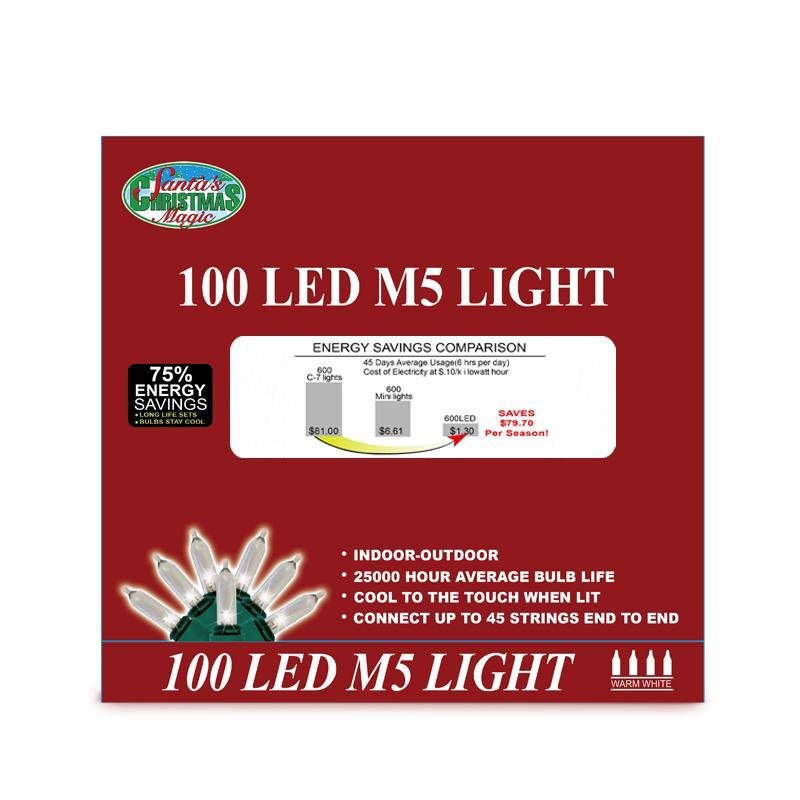 Christmas Magic Luces Led De 100 Bombillos, Cálidas - Farmacias Arrocha