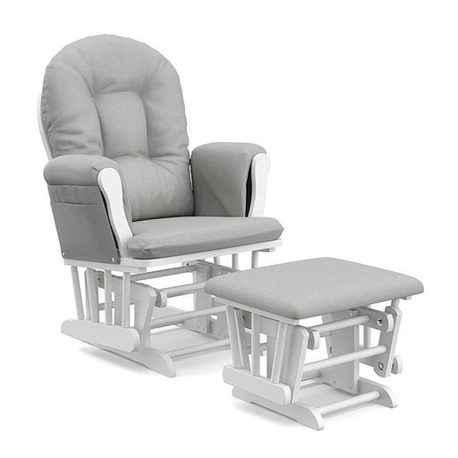 Pecora Rocking Chair White With Grey Cushion - Farmacias Arrocha