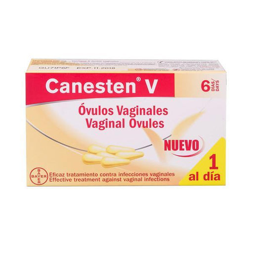 Canesten Vaginal 100Mg De 6 Ovulos - Farmacias Arrocha