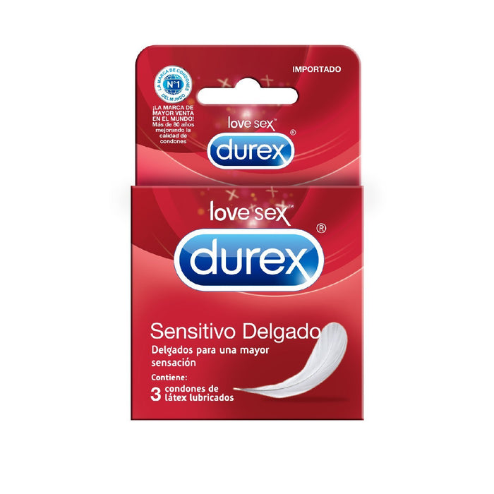 Durex Preservativo Sensitivo Delgado 3Pz - Farmacias Arrocha