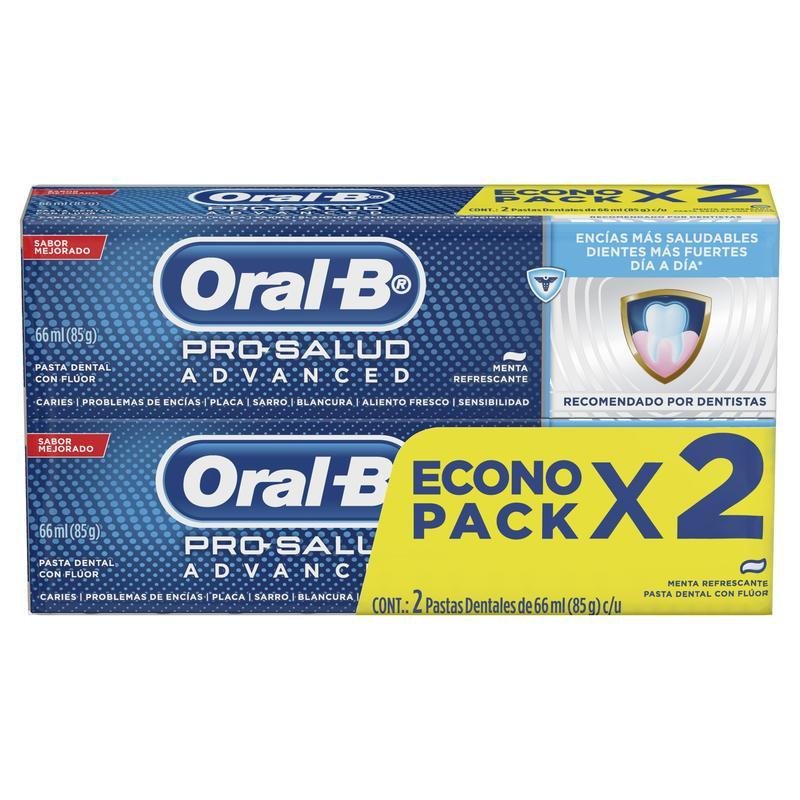 Oral B Crema Dental Pro-Health Advance 2X66Ml - Farmacias Arrocha