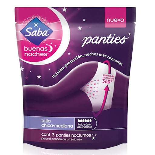 Saba Buenas Noches Panties Mediano 3 - Farmacias Arrocha