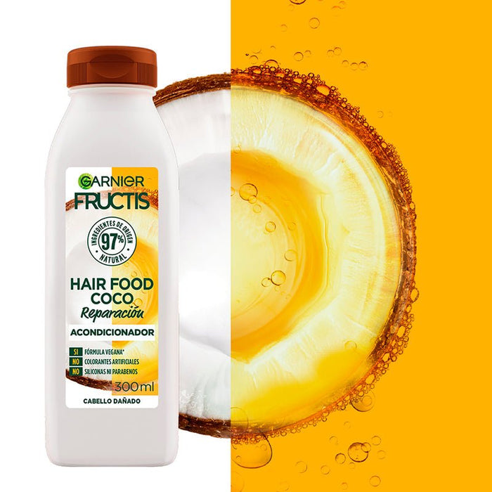 Garnier Fructis Hair Food Acondicionador De Reparación Coco 300Ml - Farmacias Arrocha