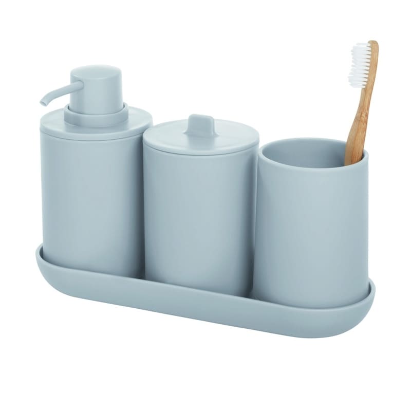 iDesign Cade Bathroom Accessories Matte Gray - Farmacias Arrocha