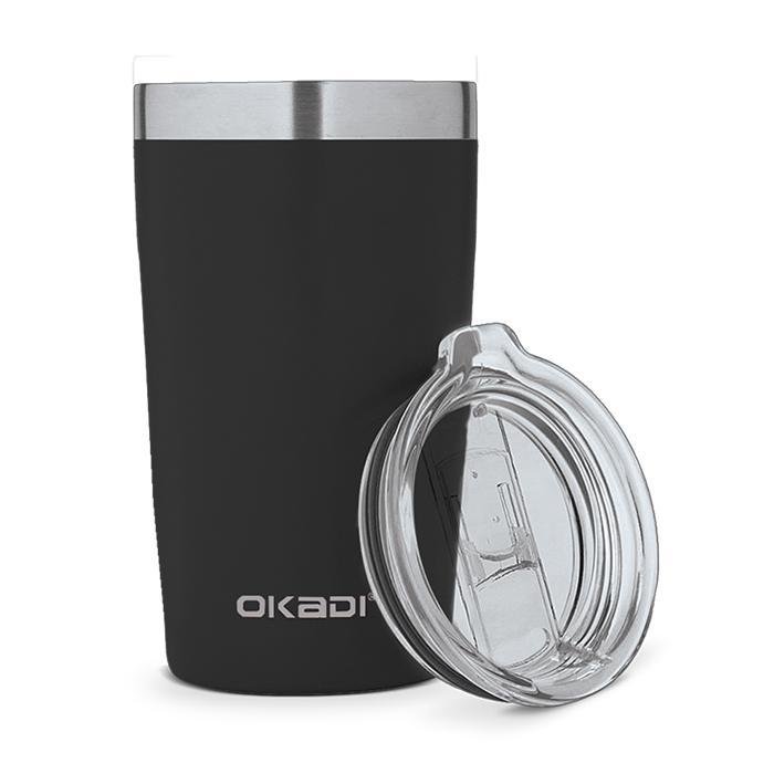 Okadi Vaso Térmico 600Ml De Acero Inoxidable Con Tapa, Negro - Farmacias Arrocha