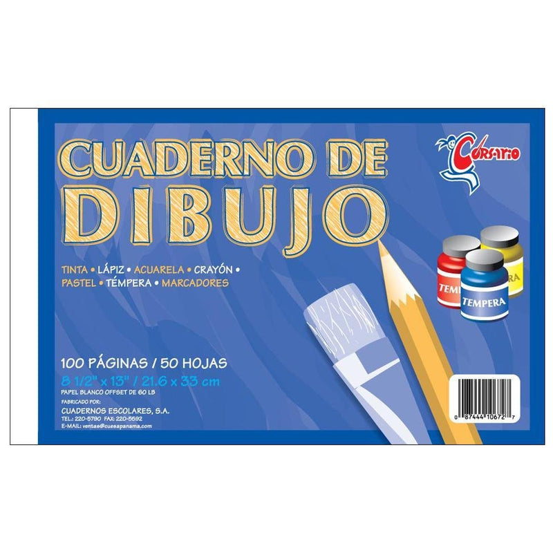 Corsario Cuaderno Dibujo Senc 8.5X13 (36) - Farmacias Arrocha