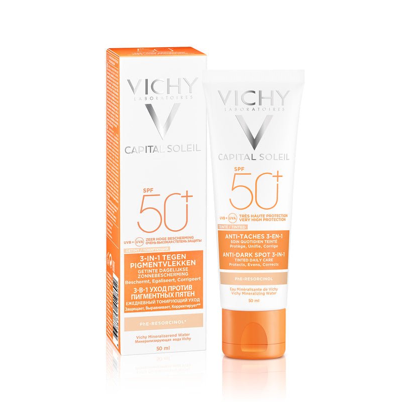 Vichy Capital Soleil Protector Solar anti-manchas SPF50 50ml - Farmacias Arrocha