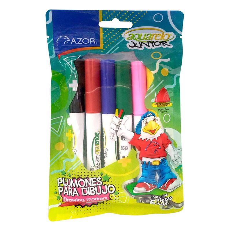 Azor Aquarelo Junior Cartera 6Pz - Farmacias Arrocha