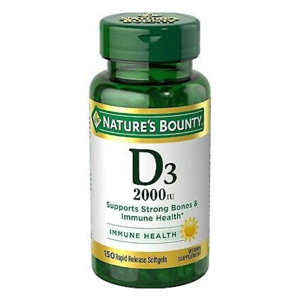 Nature's Bounty Vitamin D3-2000 Iu 100 Softgels - Farmacias Arrocha
