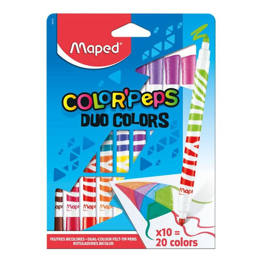 Maped Marcadores Color Peps Duo 10Und - Farmacias Arrocha
