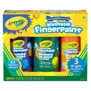 Crayola 3Ct 8Oz Wh Fngrpaint Secndry Clrs 12P - Farmacias Arrocha