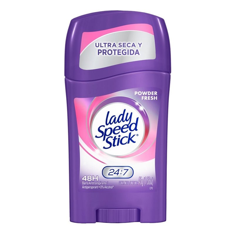 Desodorante Lady Speed Stick 24/7 Powder Fresh Barra 45 g - Farmacias Arrocha