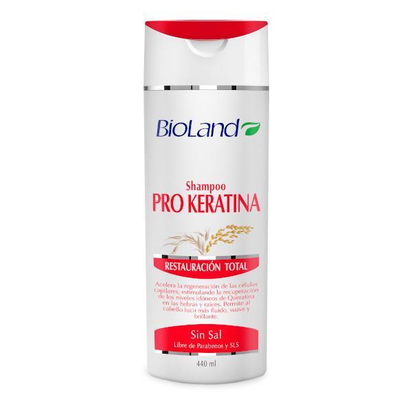 Bioland Shampoo Pro Keratina 440Ml - Farmacias Arrocha
