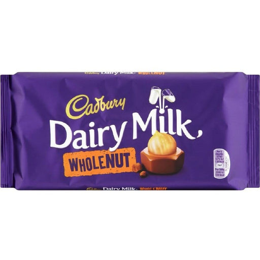 Cadbury Dairy Milk Wholenut 120Gr - Farmacias Arrocha