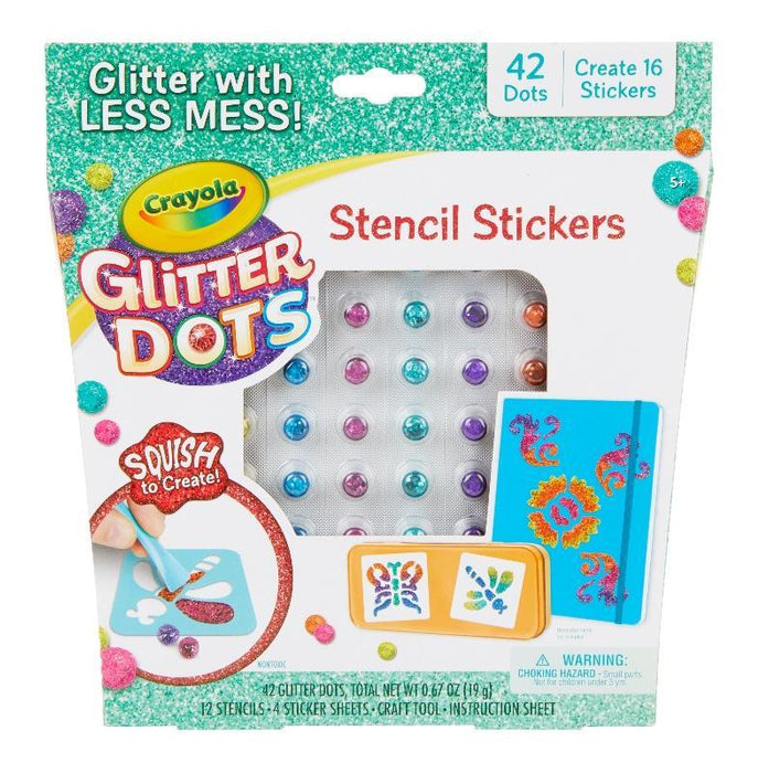 Crayola Glitter Dots Sticker Stencils - Farmacias Arrocha