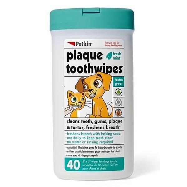 Petkin Tooth Wipes 40Ct. - Farmacias Arrocha