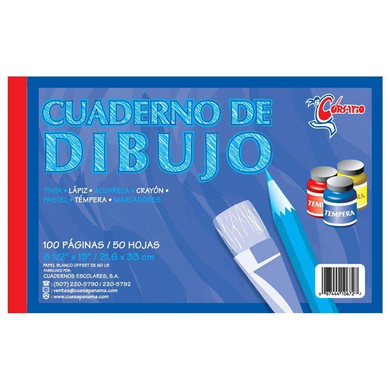 Corsario Cuaderno Dibujo Senc 8.5X13 (36) - Farmacias Arrocha