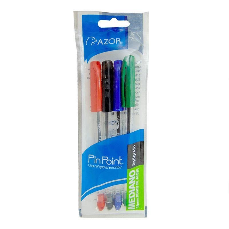 Azor Boligrafo Cuerpo Transparente Colores Su - Farmacias Arrocha