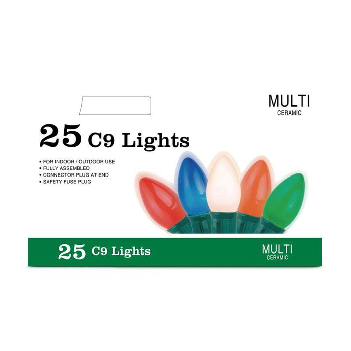 Christmas Magic 25 Bombillos De Luz Multicolor Tamaño C9 - Farmacias Arrocha