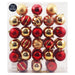 Set de 52 Esferas Navideñas Rojo Dorado - Farmacias Arrocha