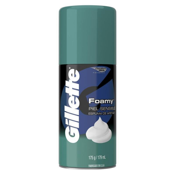 Gillette Crema De Afeitar Foamy Piel Sensible 179Ml - Farmacias Arrocha