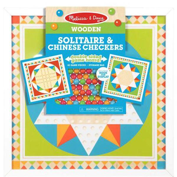 Melissa & Doug Solitario Y Damas Chinas De Madera - Farmacias Arrocha