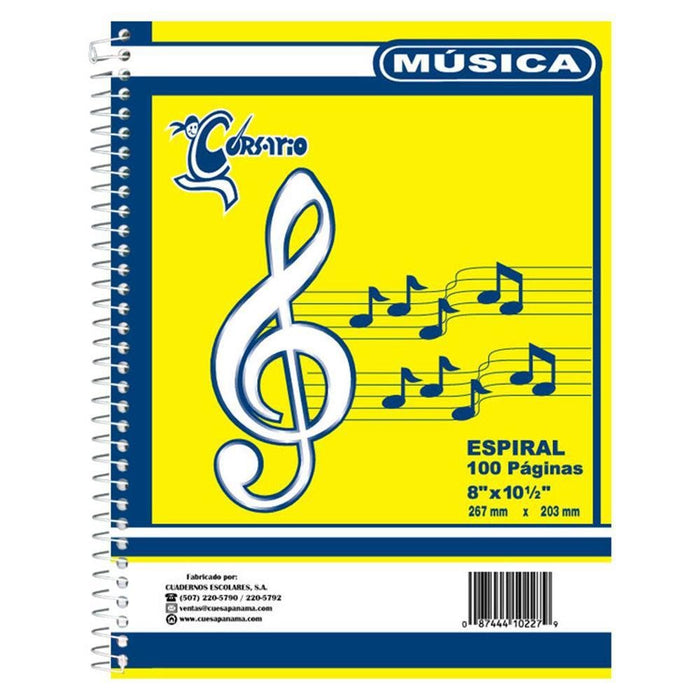 Corsario Libreta Espiral Musica Senc (40) B - Farmacias Arrocha