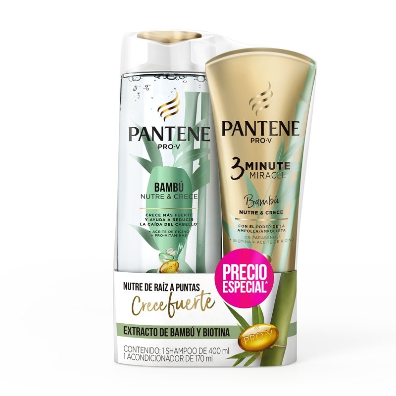 Pantene Bambú Sh400+Cn3Mm170 Precio Especialx6It - Farmacias Arrocha