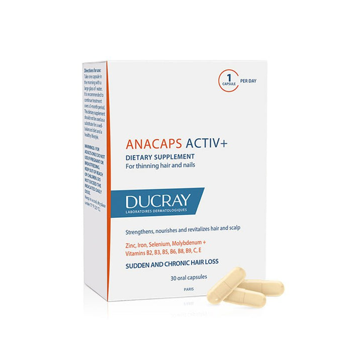 Ducray Anacaps Activ+ 30 Capsulas - Farmacias Arrocha