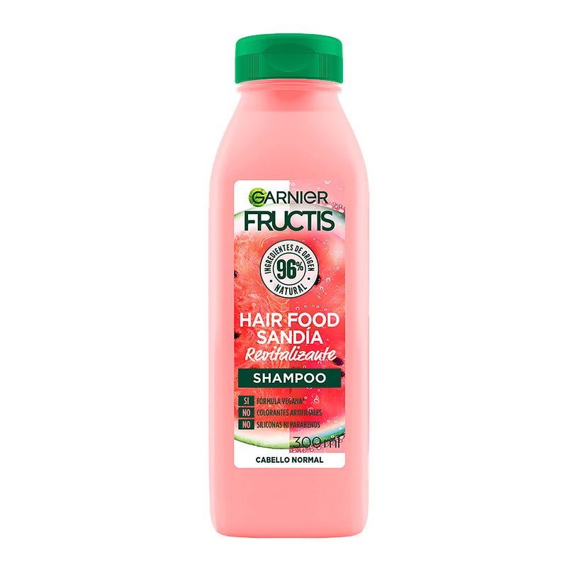 Garnier Fructis Hair Food Shampoo Sandía Revitalizante - 300 Ml - Farmacias Arrocha