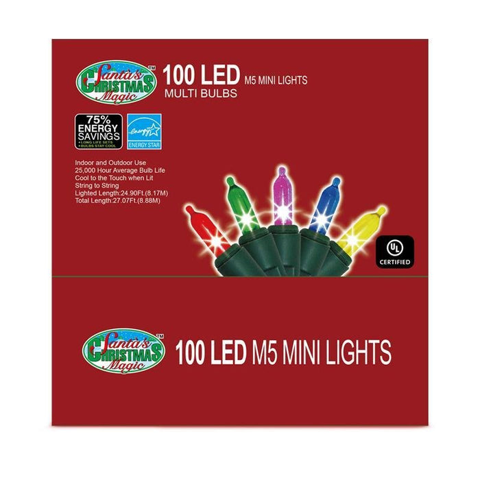 Christmas Magic 100 Luces Led, Multicolor. Cable Verde. - Farmacias Arrocha