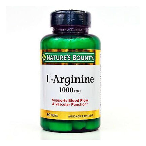 Nature's Bounty L Arginina 1000 mg de 50 tabletas - Farmacias Arrocha