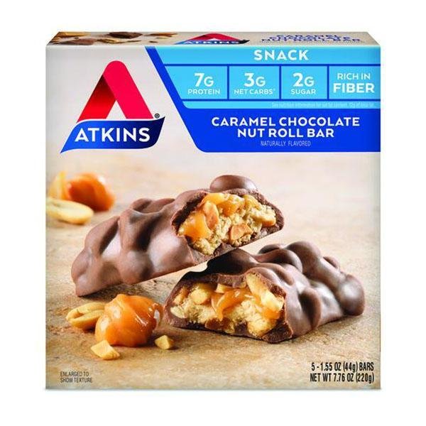 Atkins Caramel Choc Nut Roll 220Gr - Farmacias Arrocha