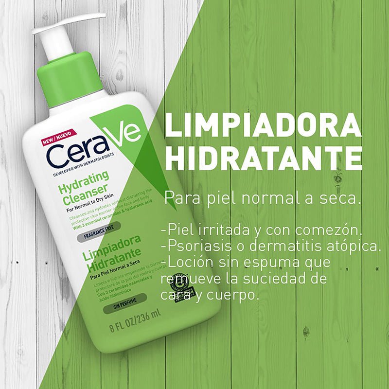 CeraVe Limpiadora Hidratante 236 ml - Farmacias Arrocha