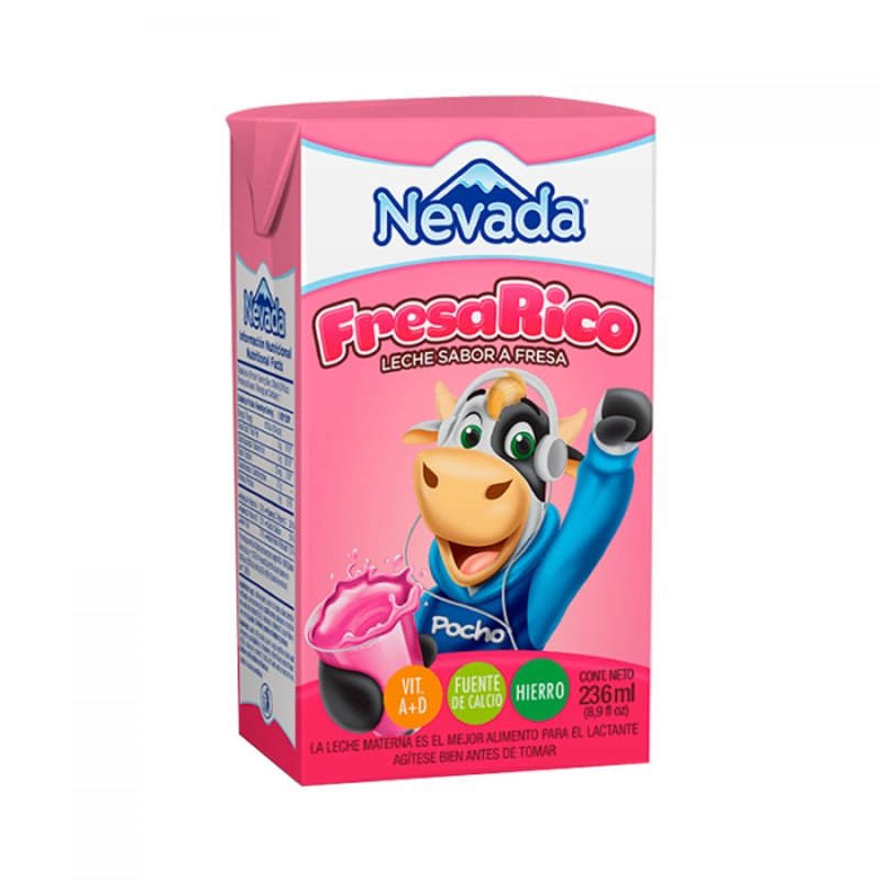 Nevada Leche Fresa Uht 236Ml - Farmacias Arrocha