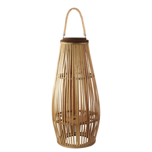 Bamboo Lantern Glass Dark Brown - Large - Farmacias Arrocha